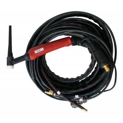 Горелка TIG 18 320A (100%), TIG 315, 4m, (Trak-50MMQ+б/р вода) с упр. разъёмами 2-3-5-7pin